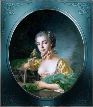 Portrait Of Madame Badouin The Artists Daughter by Francois Boucher Old Masters Classical Art Reproduction